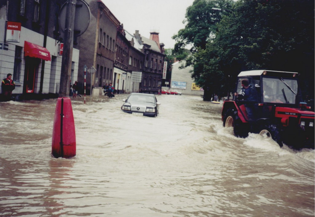 Povodně - Nový Bohumín - ulice Štefánikova