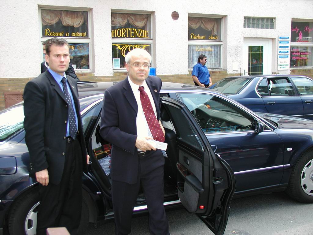 Premiér Vladimír Špidla v Bohumíně