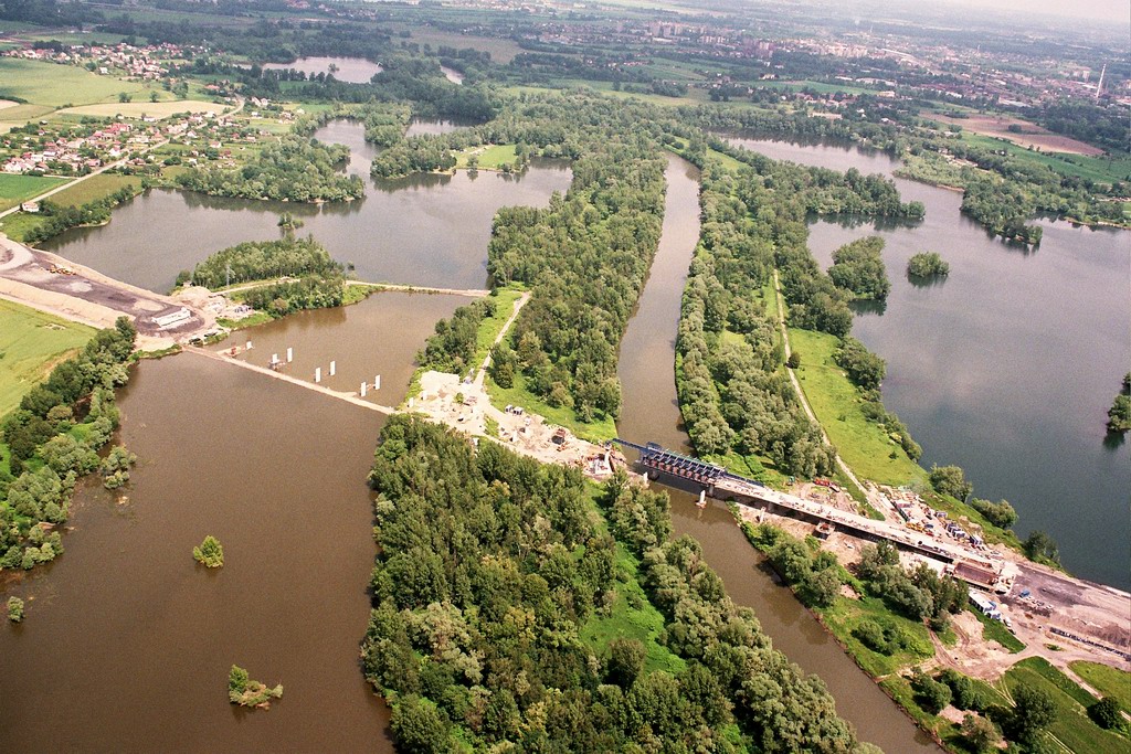 Bohumín z ptačí perspektivy - Dálnice D47