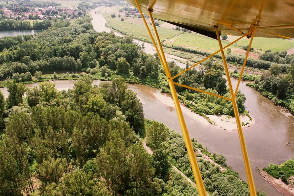 Bohumín z ptačí perspektivy - Meandry Odry
