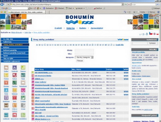 Aktualizují databázi firem a organizací