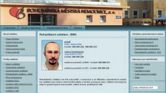 Bohumínská městská nemocnice má nové internetové stránky