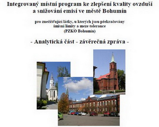 Studie Program zlepšování kvality ovzduší a snižování emisí v Bohumíně