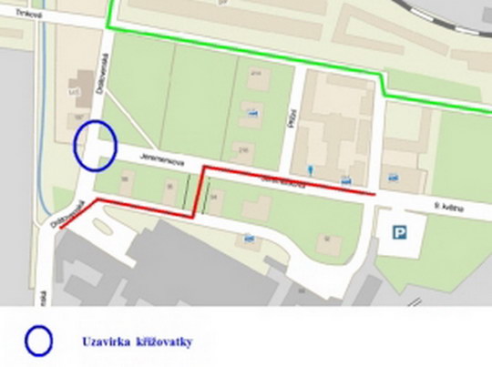 Dnes před polednem začne platit úplná uzavírka u esíčka v Pudlově