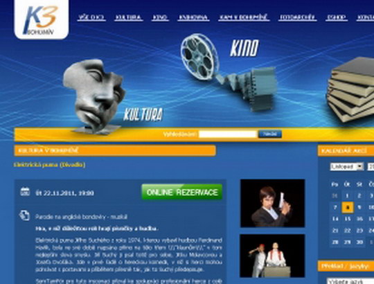 Novinka! Rezervujte si lístky do kina nebo divadla v Bohumíně pohodlně po internetu