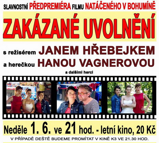 Režisér Jan Hřebejk přijede do Bohumína představit komedii Zakázané uvolnění