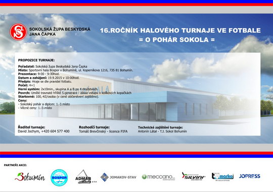 Fotbalový turnaj O pohár Sokola podruhé v Bohumíně