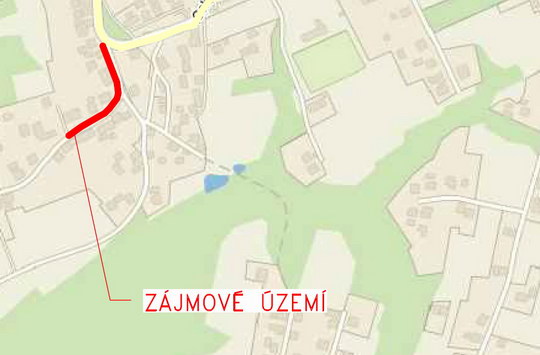 Chodník a rozšíření ulice Na Pískách v Záblatí