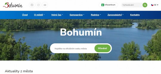 Bohumín spouští novou podobu oficiálních webových stránek