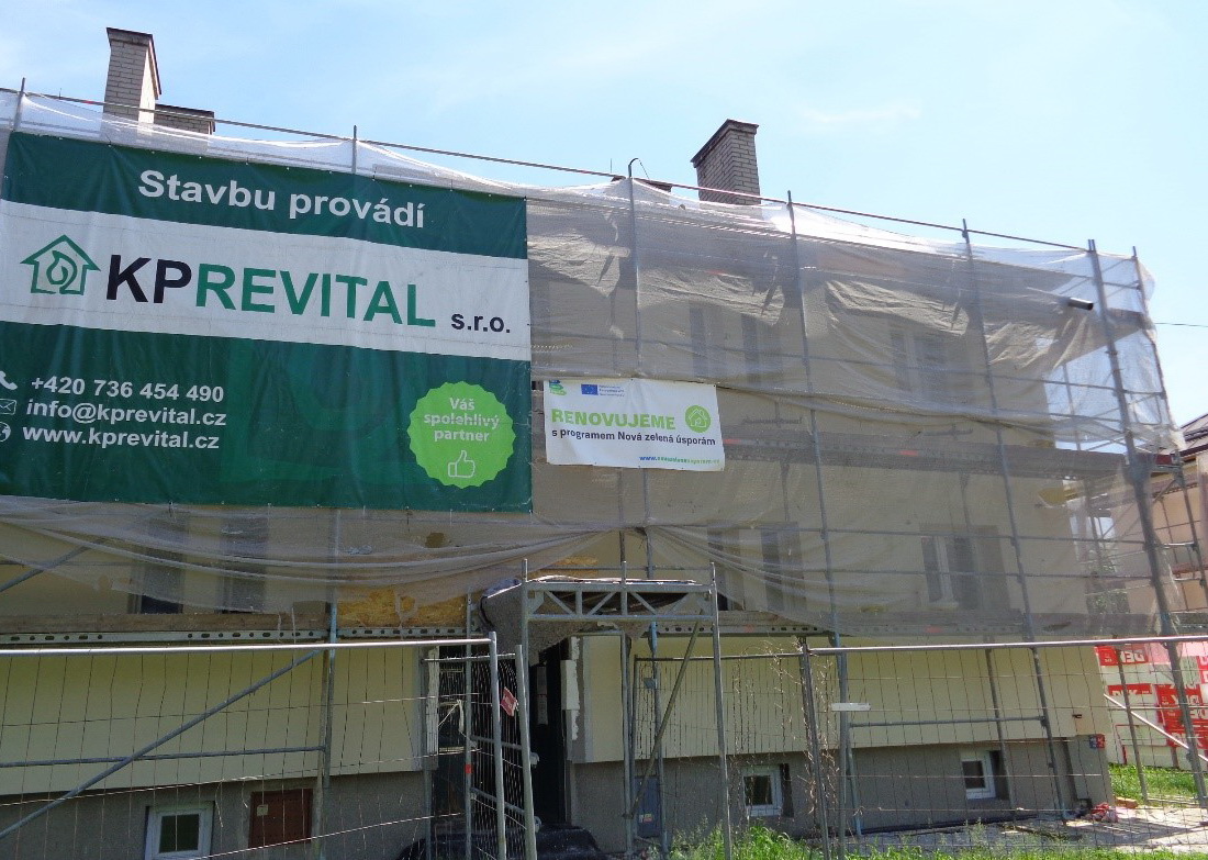 Snížení energetické náročnosti bytových domů v Mládežnické a Dělnické ulici v Bohumíně – Skřečoni č. p. 519-529, 555-558