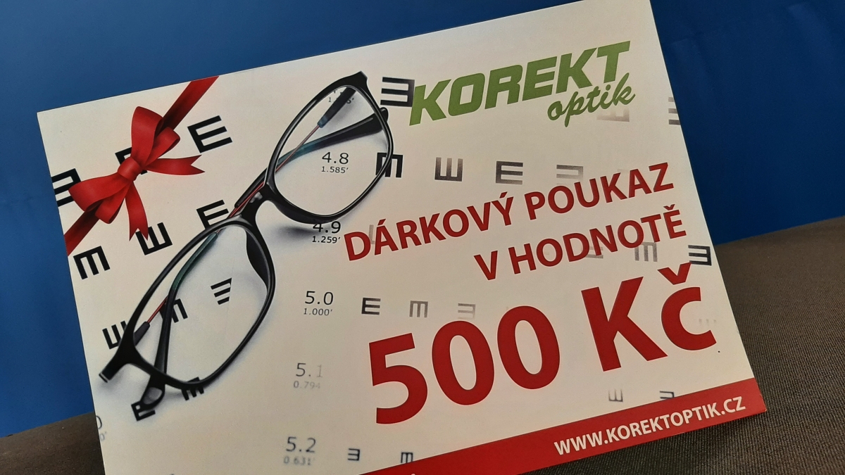 Soutěž o dárkový poukaz v hodnotě 500 korun od Korekt Optik Petr Sicha