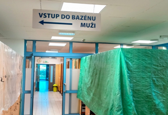 Po zářijové pauze se aquacentrum pochlubí novými šatnami