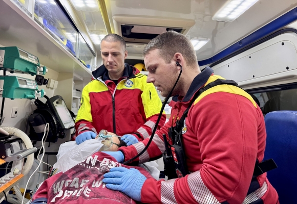 Záchranka v kraji o Vánocích ošetřila skoro tisíc lidí