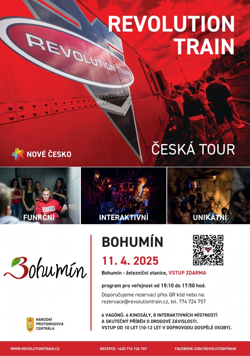 Do Bohumína opět dorazí interaktivní vlak plný pravdy o drogách