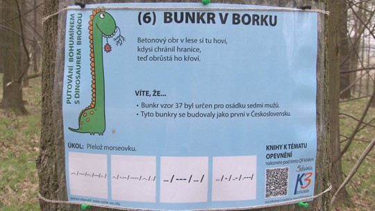 S dinosaurem Bróňou do přírody Bohumínska - zobrazit video