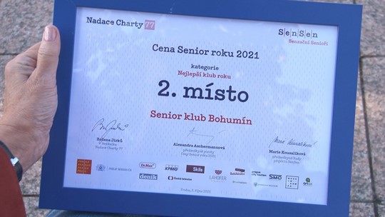 Druhý nejlepší seniorklub v Česku je z Bohumína - show video
