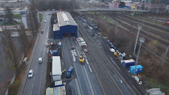 Nová hala Správy železnic bude unikátem - zobrazit video