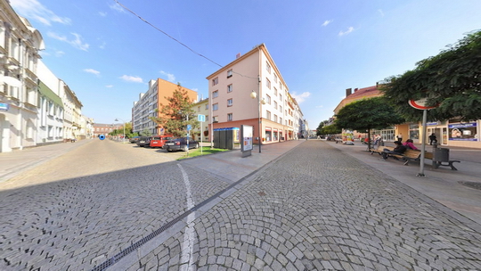Crossroad of streets Dr. E. Benes and  J.A. Komensky - Show virtual view