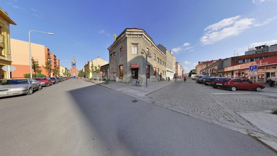 Křižovatka tř. Dr. E. Beneše a Kostelní - Zobrazit virtuální prohlídku