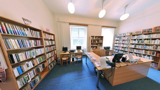 Biblioteka K3 w Starym Boguminie - wnętrze - Zwiedzanie wirtualne