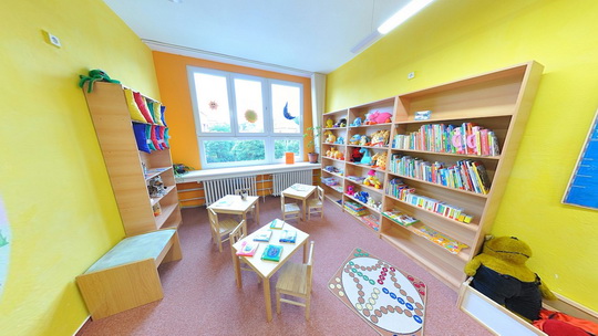 Biblioteka K3 - oddział dla dzieci - czytelnia dla najmłodszych - Zwiedzanie wirtualne