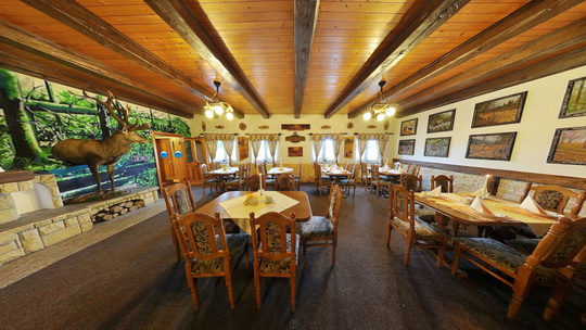 Restaurant "Golden deer " - banquet room - Show virtual view
