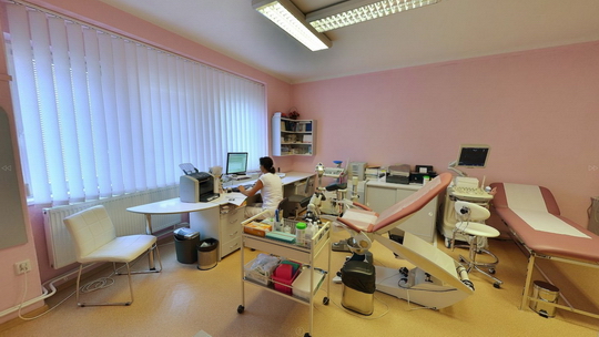 Przychodnia ginekologiczna - MUDr Eliška Lazarová – poczekalnia i gabinet - Zwiedzanie wirtualne