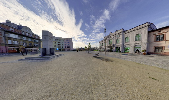 Square named Svobody - Old Bohumín - Show virtual view